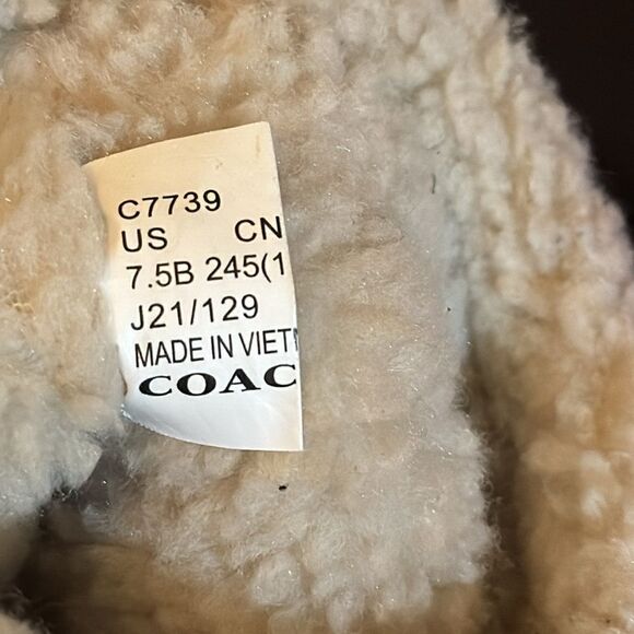 Coach Women's Winter Boots - Black, Red, Blue - Picture 7 of 8